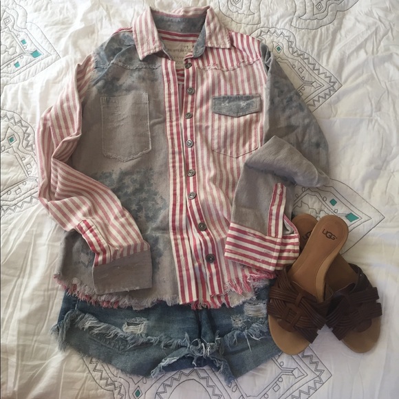 F r e e P e o p l e • Americana button down - Picture 1 of 5